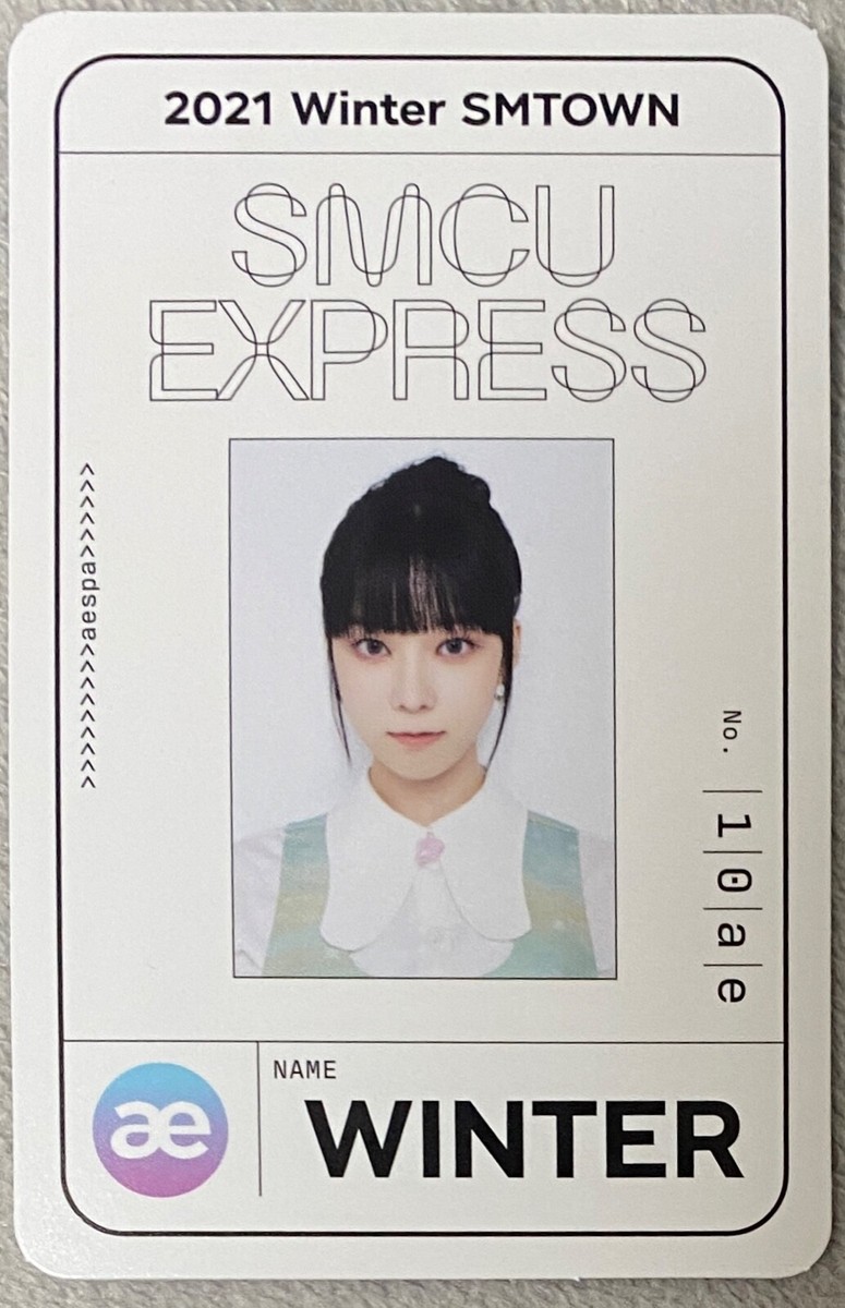 aespa 2021 Winter SMTOWN SMCU Express Official Photocard Pass card
