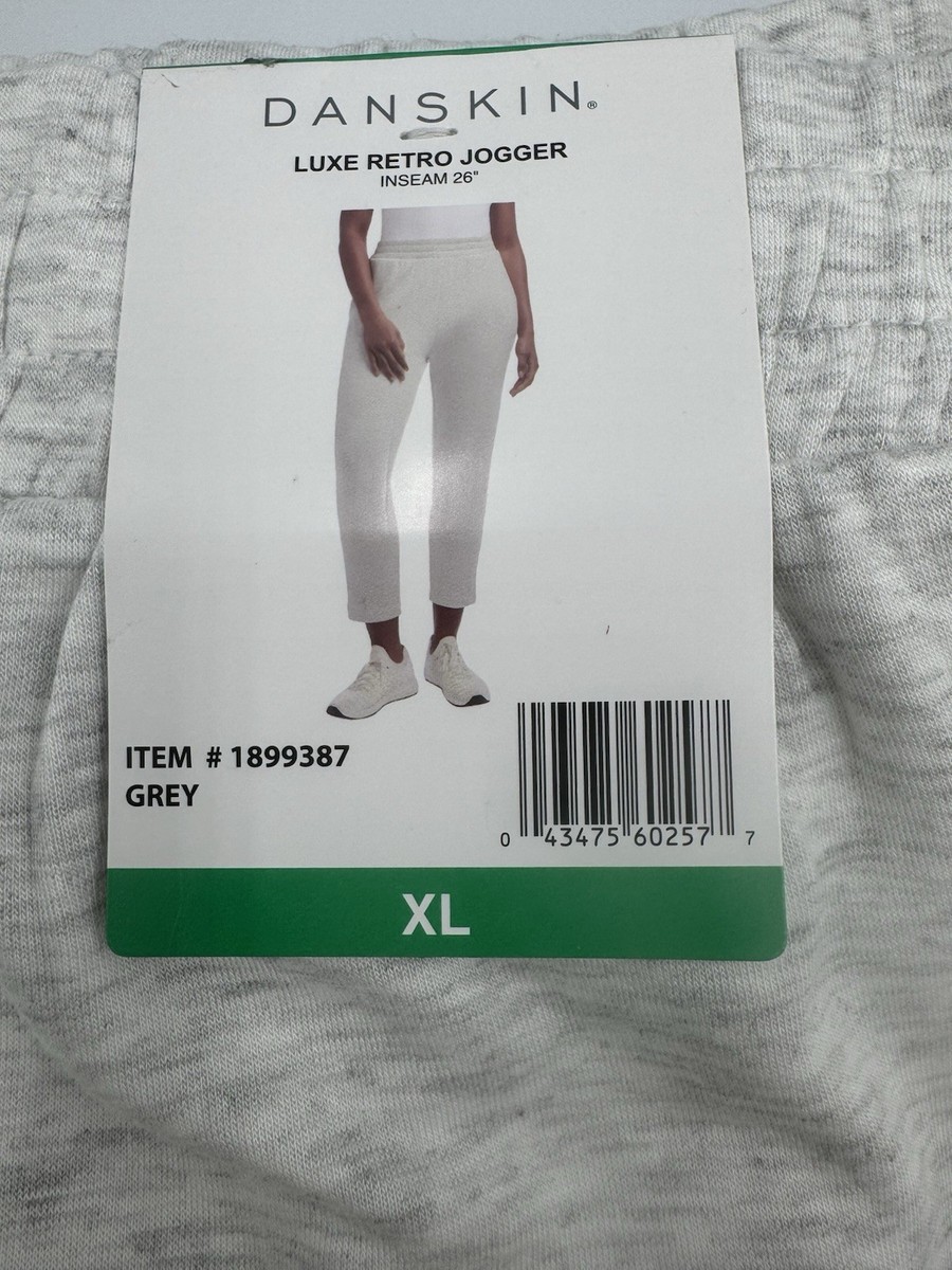 Danskin Women's Luxe Retro Jogger, Size XL, Grey, New | eBay