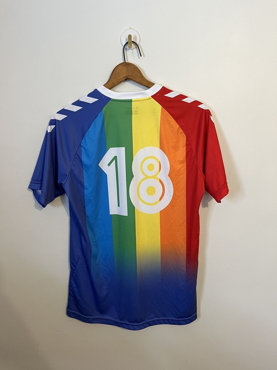 hummel soccer jersey Rainbow Lgbtq 🏳️‍🌈 Rare #18 | eBay