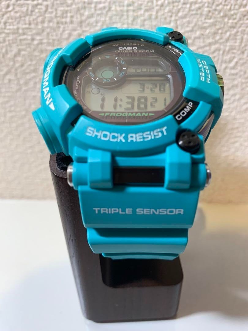 CASIO G-SHOCK GWF-D1000MB-3JF FROGMAN Marine Blue Digital Watch No