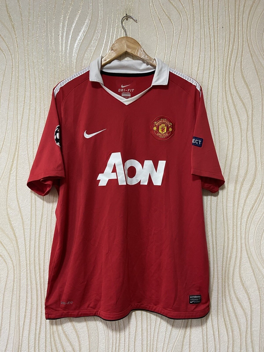 MANCHESTER UNITED 2010 2011 HOME FOOTBALL SHIRT SOCCER JERSEY NIKE