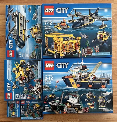 RARE LEGO 60090 60091 60092 60093 60095 60096 | City | Deep Sea