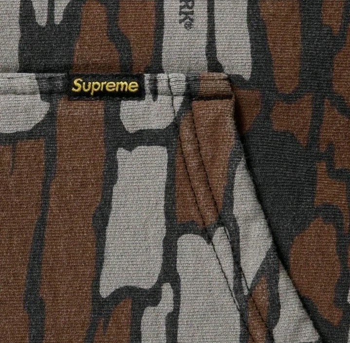 Supreme Trebark Work Zip Up Hoodie XXL w/3 Decals Hooded Mossy