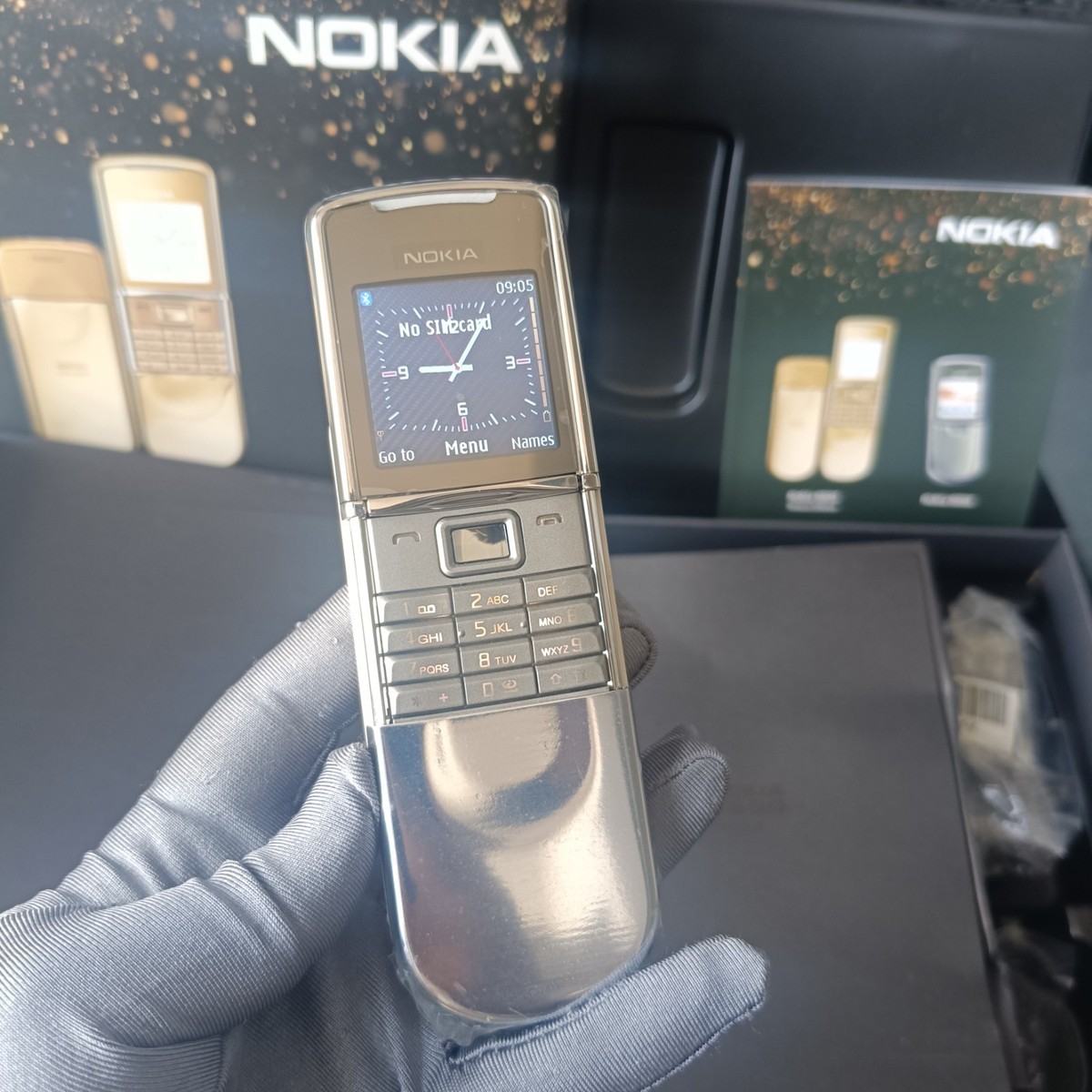 RARE GENUINE NOKIA 8800 SIROCCO SILVER (WHITE) 8800d UNLOCKED GSM