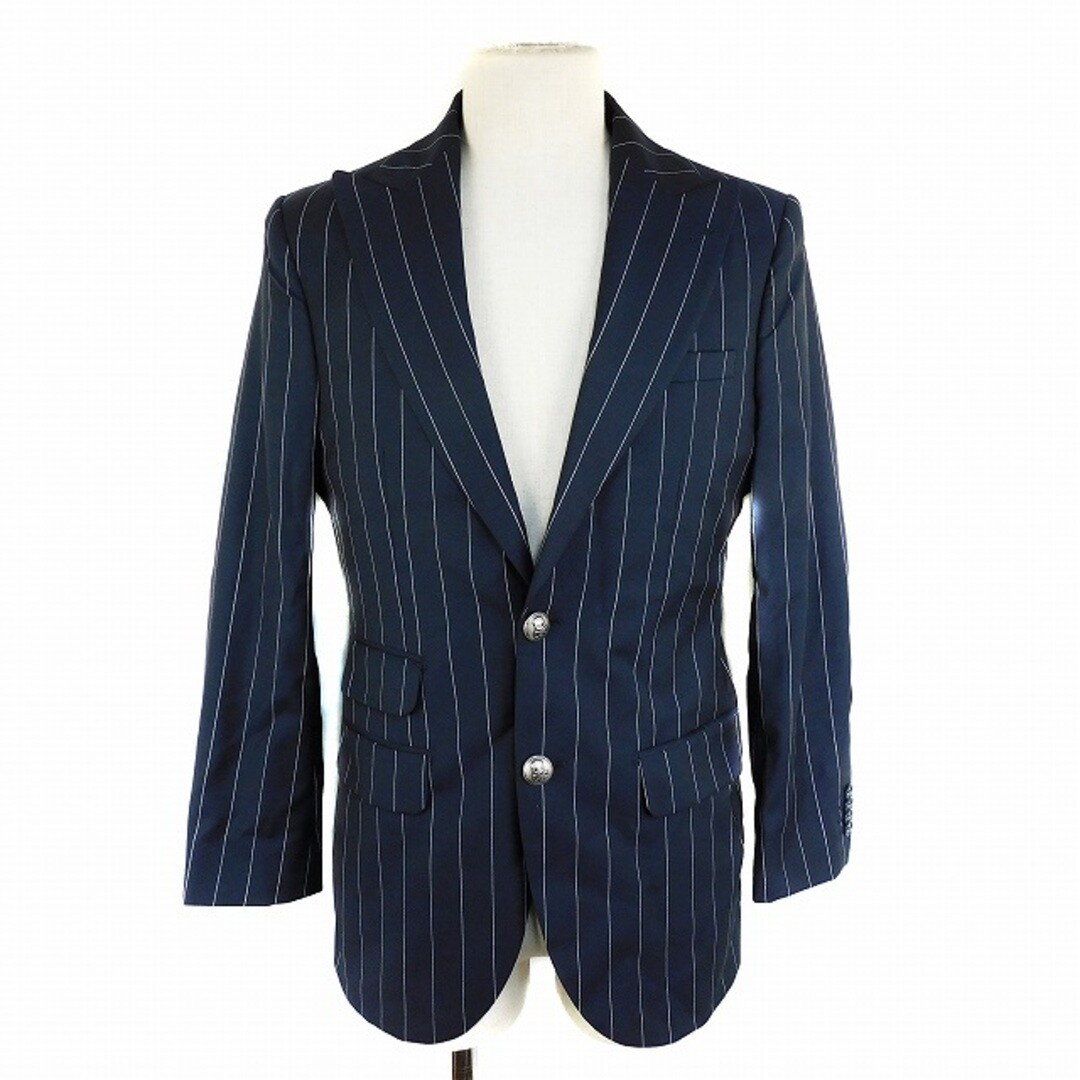 ハイドロゲン LUIGI BIANCHI ステンカラーコート カシミヤ混 黒 定価約