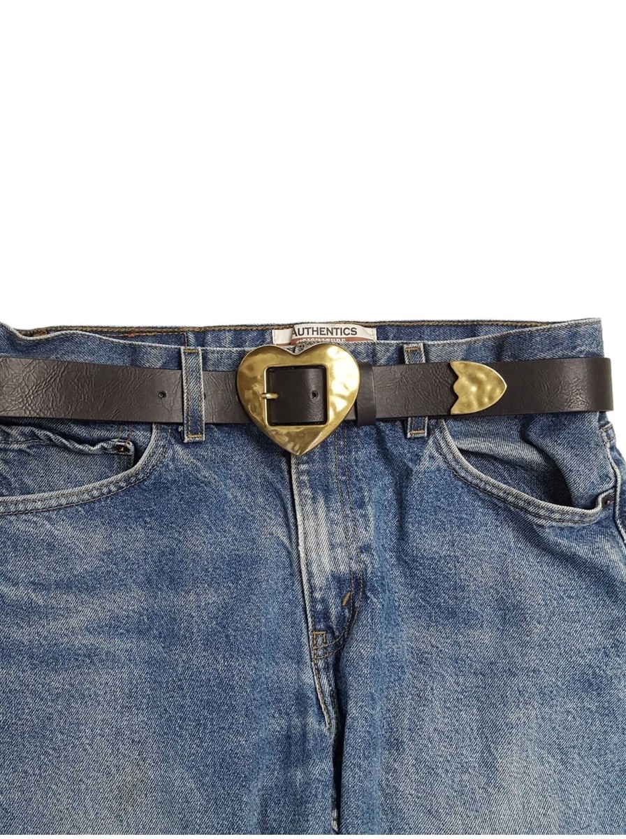 Vintage Love Heart Buckle Belt | eBay
