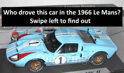 1966 Ford GT40 MK II Shelby Collectibles 1:18 Scale Blue Diecast