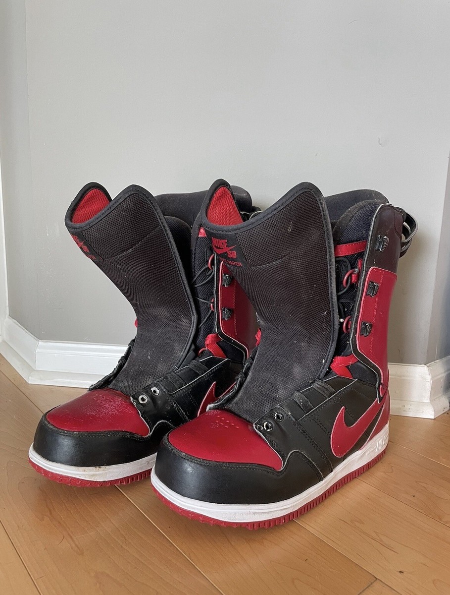 Nike SB Vapen Snowboard Boots Size 9.5 Black/Red (Jordan “Bred