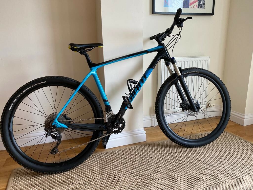 Giant XTC Advanced 27.5 Plus 1 Mountain Bike Black Blue | eBay