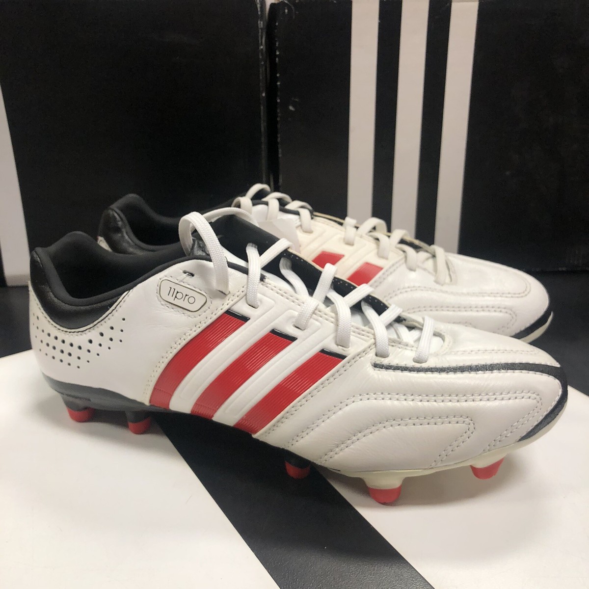adidas adipure 11Pro TRX FG Q23805 White Red Soccer Cleats US 6.5