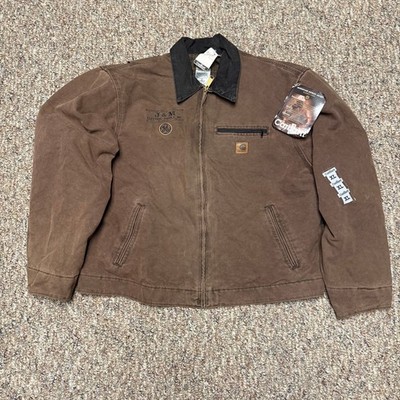 Vintage NWT Carhartt Detroit Jacket J97 CHT Size XL Made In USA