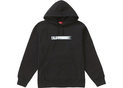 Supreme Motion Logo Hooded Sweatshirt Black Size M (SS20) | eBay