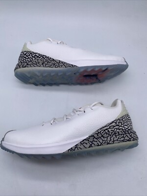 Nike Jordan ADG Golf Shoes White Cement Fire Red AR7995-100 Men's