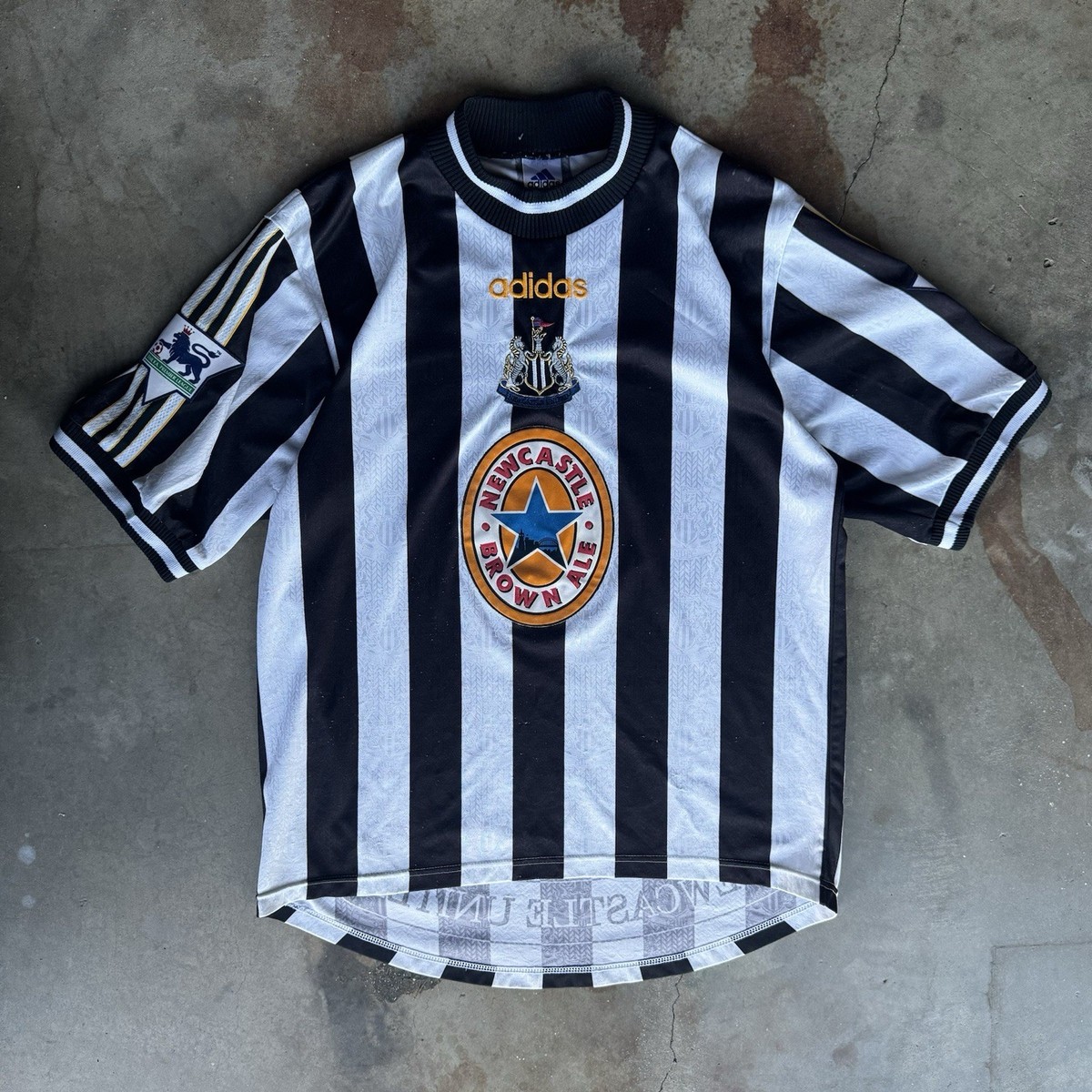 ニューカッスル 1997-1999 adidas No.9 シアラー 長袖 ニューカッスル