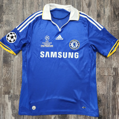 2008 Adidas Chelsea Home Soccer Jersey Didier Drogba Men M UCL