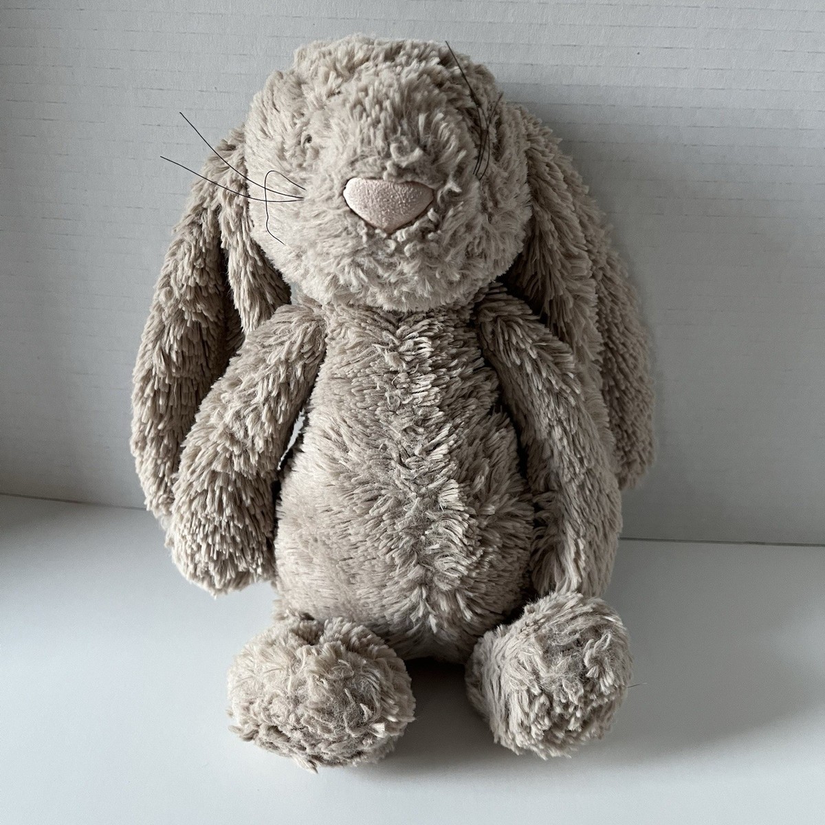 Jellycat Old Style Bashful Bunny Rabbit Beige Bunny With Whiskers