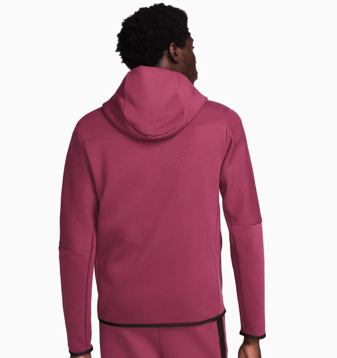 Nike Tech Fleece Full Zip Hoodie Rosewood Black CU4489-653 Men's
