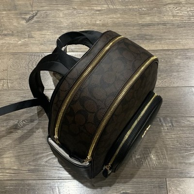 Coach Court C5671 Backpack in Signature Canvas Brown Black for