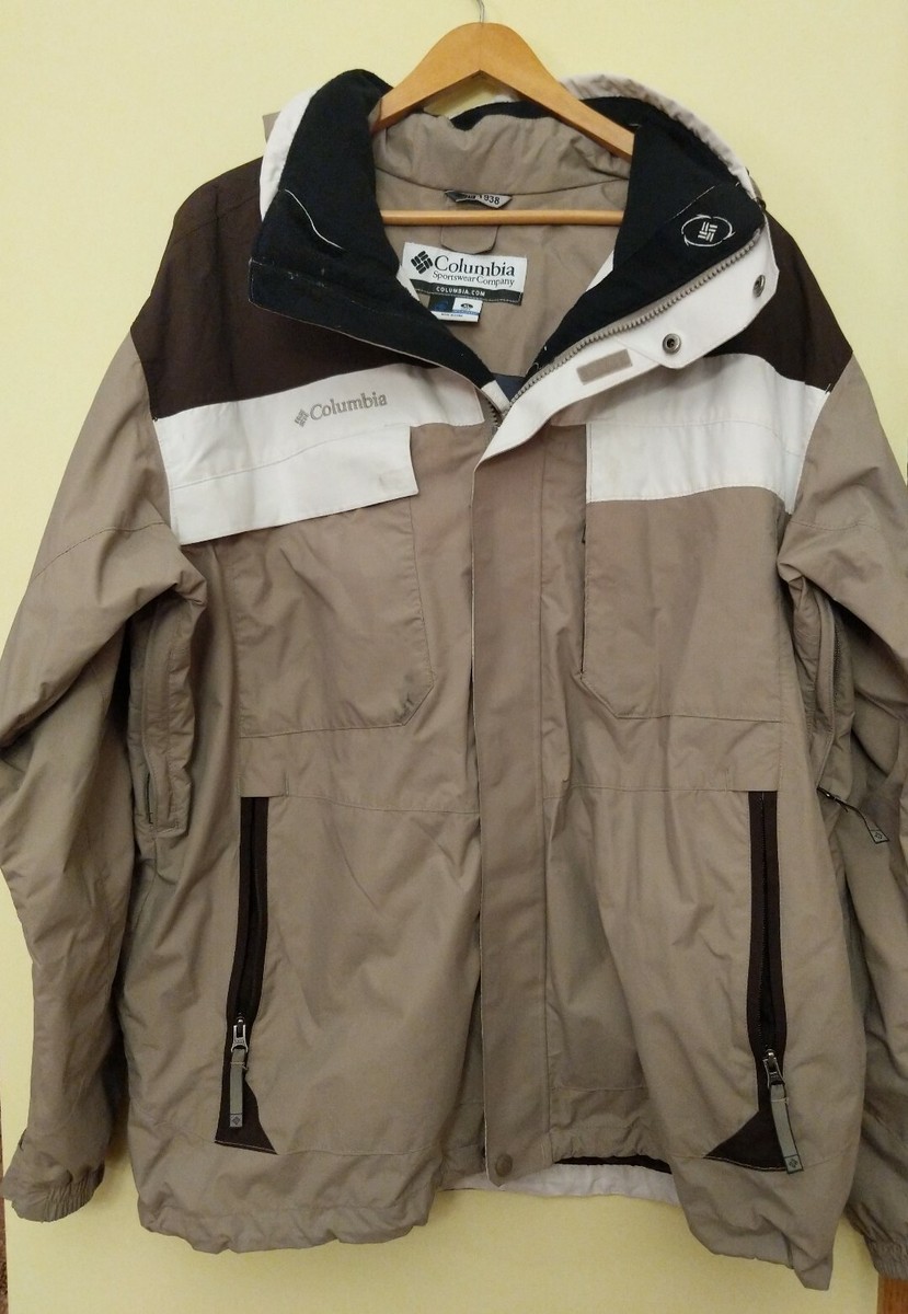 Columbia Coat Size XL Men's 1938 With Removable Hood **See