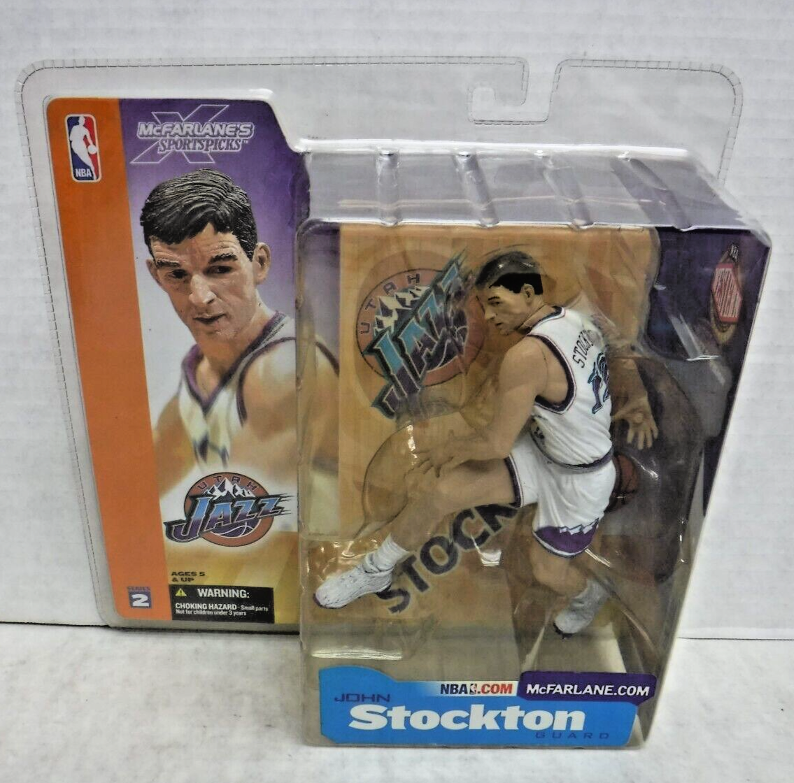 John Stockton 12 Jazz McFarlane Sports Picks NBA Series 2 Figure