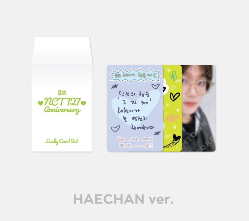 NCT 127 8TH ANNIVERSARY OFFICIAL MD GOODS LUCKY CARD SET +