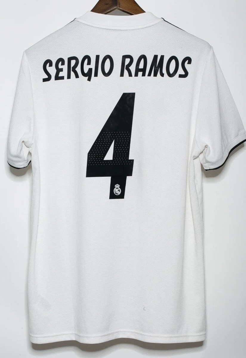 Real Madrid Home Sergio Ramos 4 2018/19 Authentic Soccer Name Set