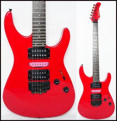 Electric Guitar Fernandes Revolver FR-55 80's Red HSH Alder Body