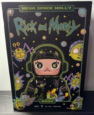 POP MART MEGA Space Molly Figure 400% Ricky & Morty Edition 11.6