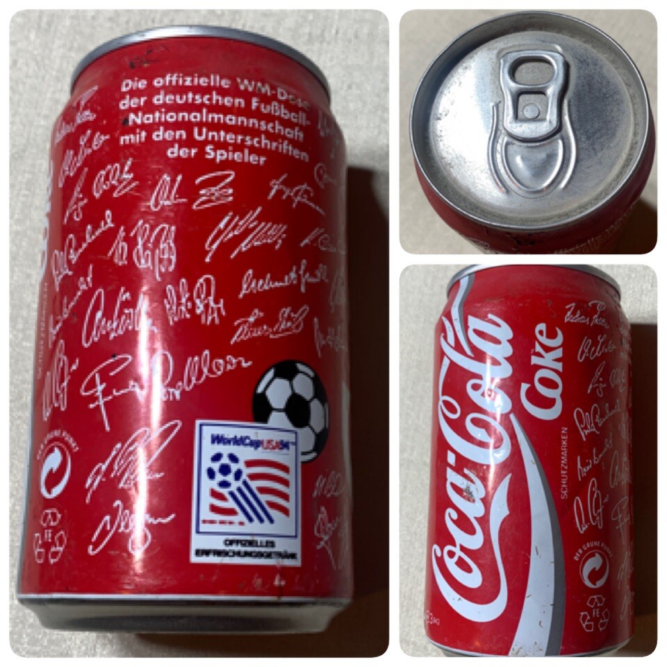 Coca Cola Coke Can 1994 Soccer World Cup Germany Team Signature