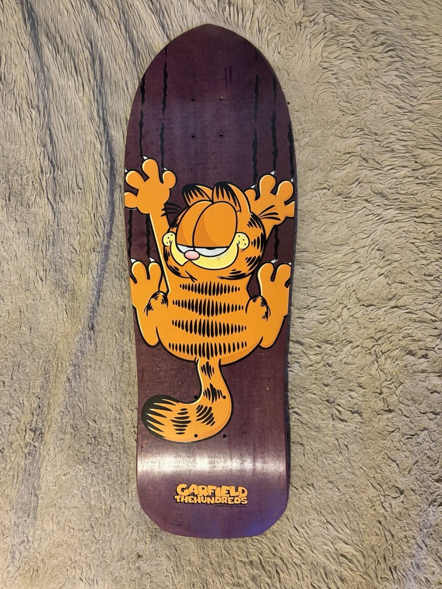 NOS RARE THE HUNDREDS GARFIELD SCREENED SKATEBOARD fuct supreme