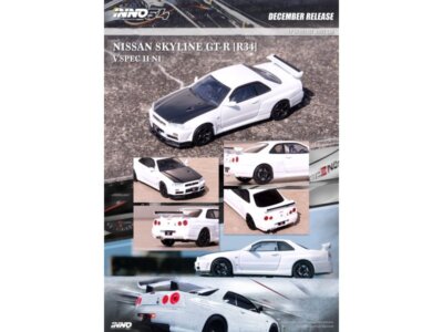 NISSAN Skyline GT-R (R34) V-Spec II N1 - white - Inno 1:64 | eBay
