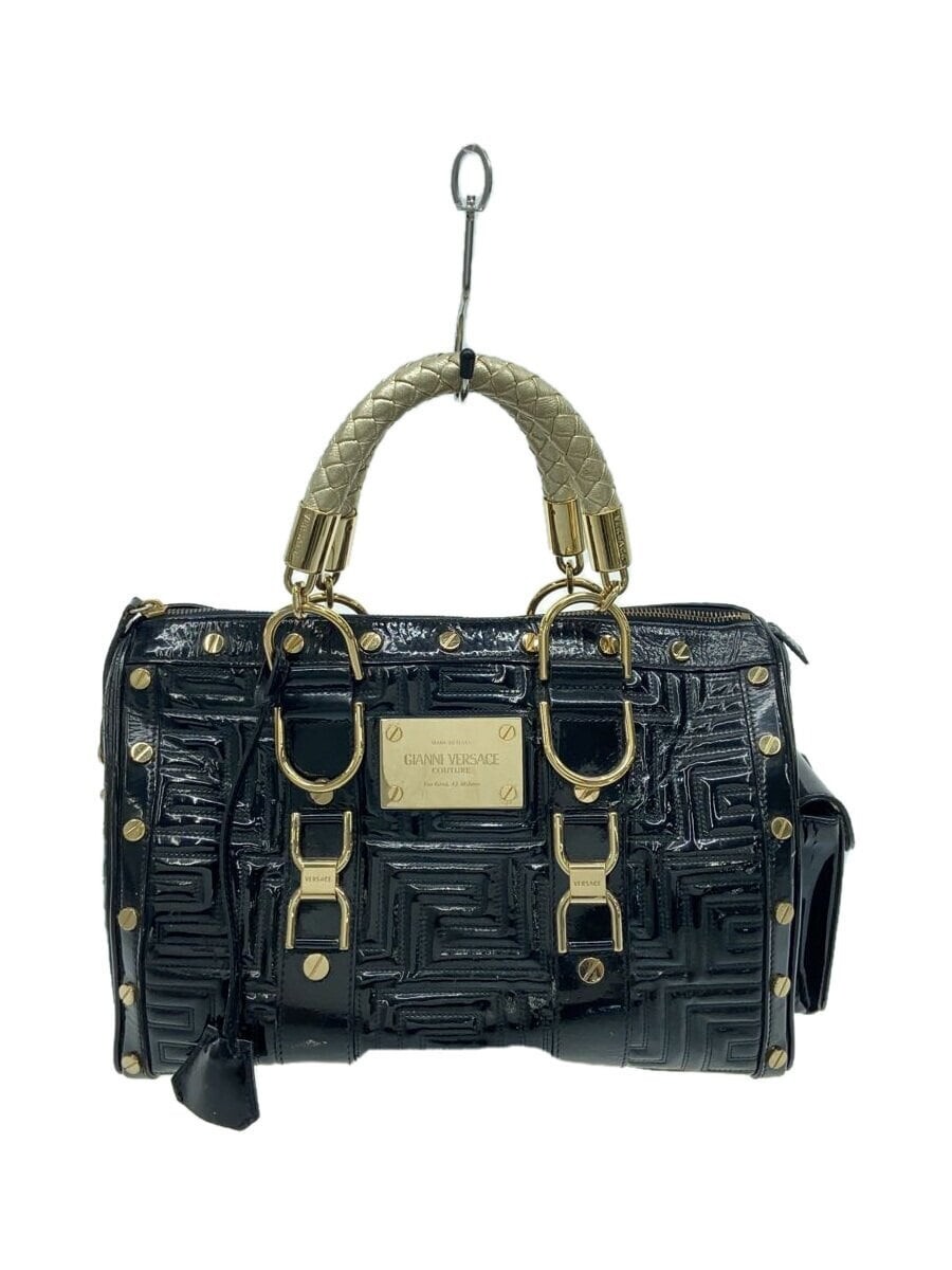 GIANNI VERSACE Boston Bag Enamel BLK | eBay