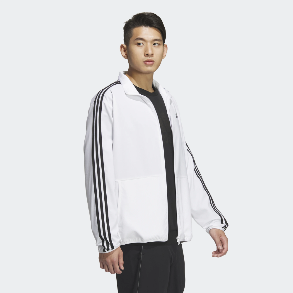Adidas Original Mens 3S REGULAR FIT LIGHT WOVEN TRACK JACKET