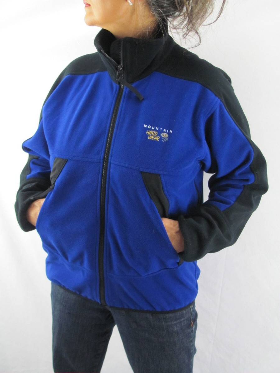 Mountain Hardwear Gore Windstopper Blue Black Fleece Soft Shell