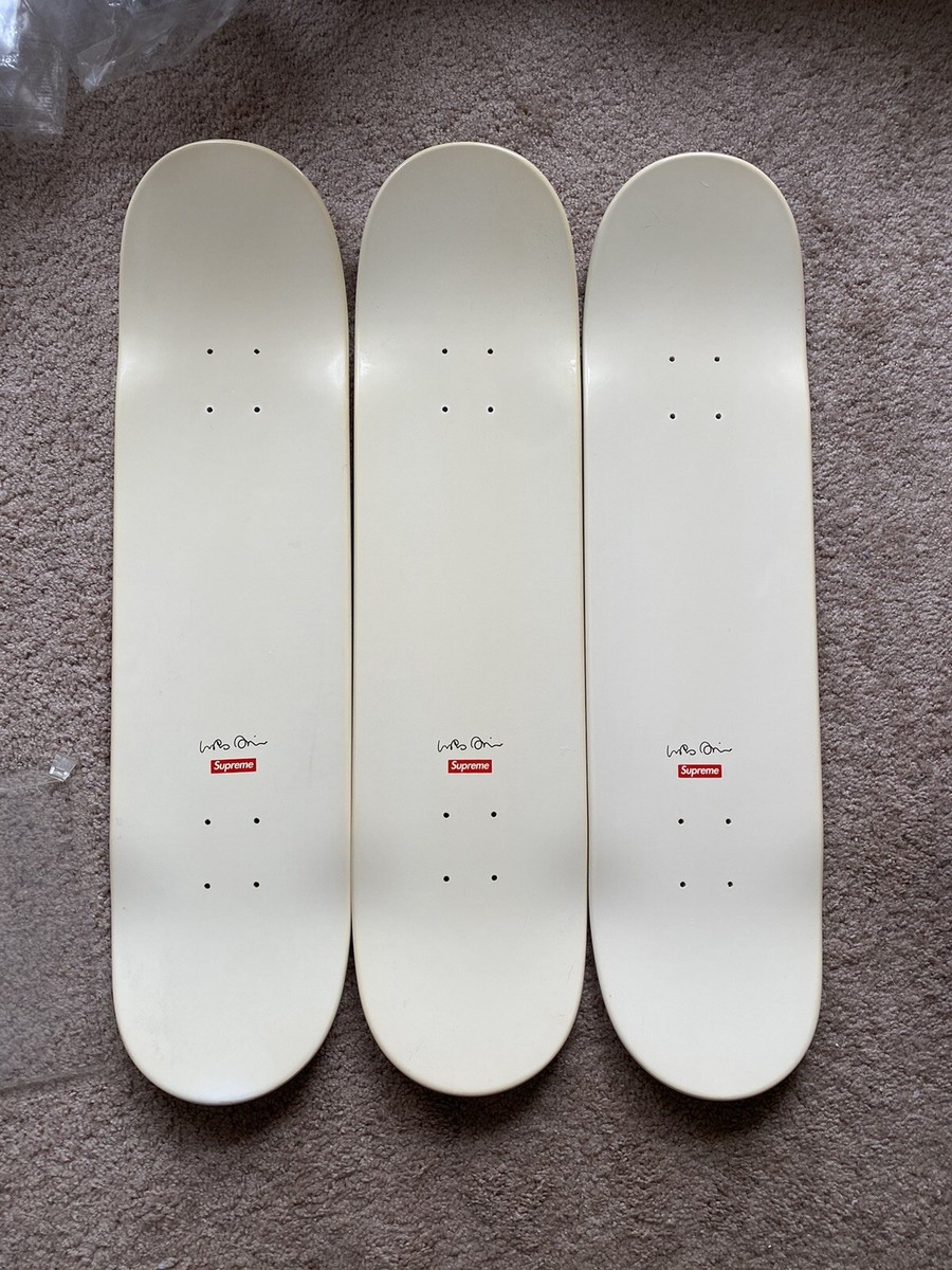 Supreme x Urs Fischer Skate Deck Set Of 3 Toasted Baked Fried