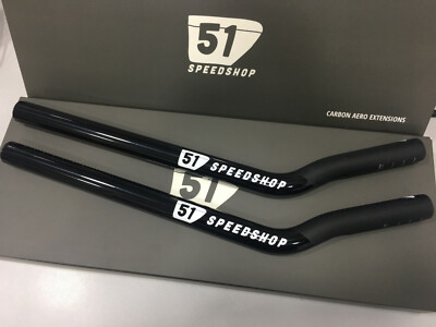 51 Speedshop FSM Carbon Aero Extension Bar 380mm (Black) | eBay