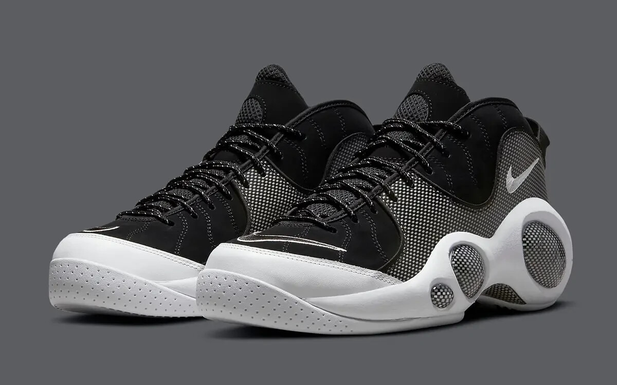 Nike Air Zoom Flight 95 Black Metallic-Silver White Jason Kidd