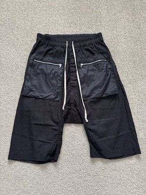 SS20 Rick Owens DRKSHDW Zip Cargo Pocket Pods Shorts Size Extra