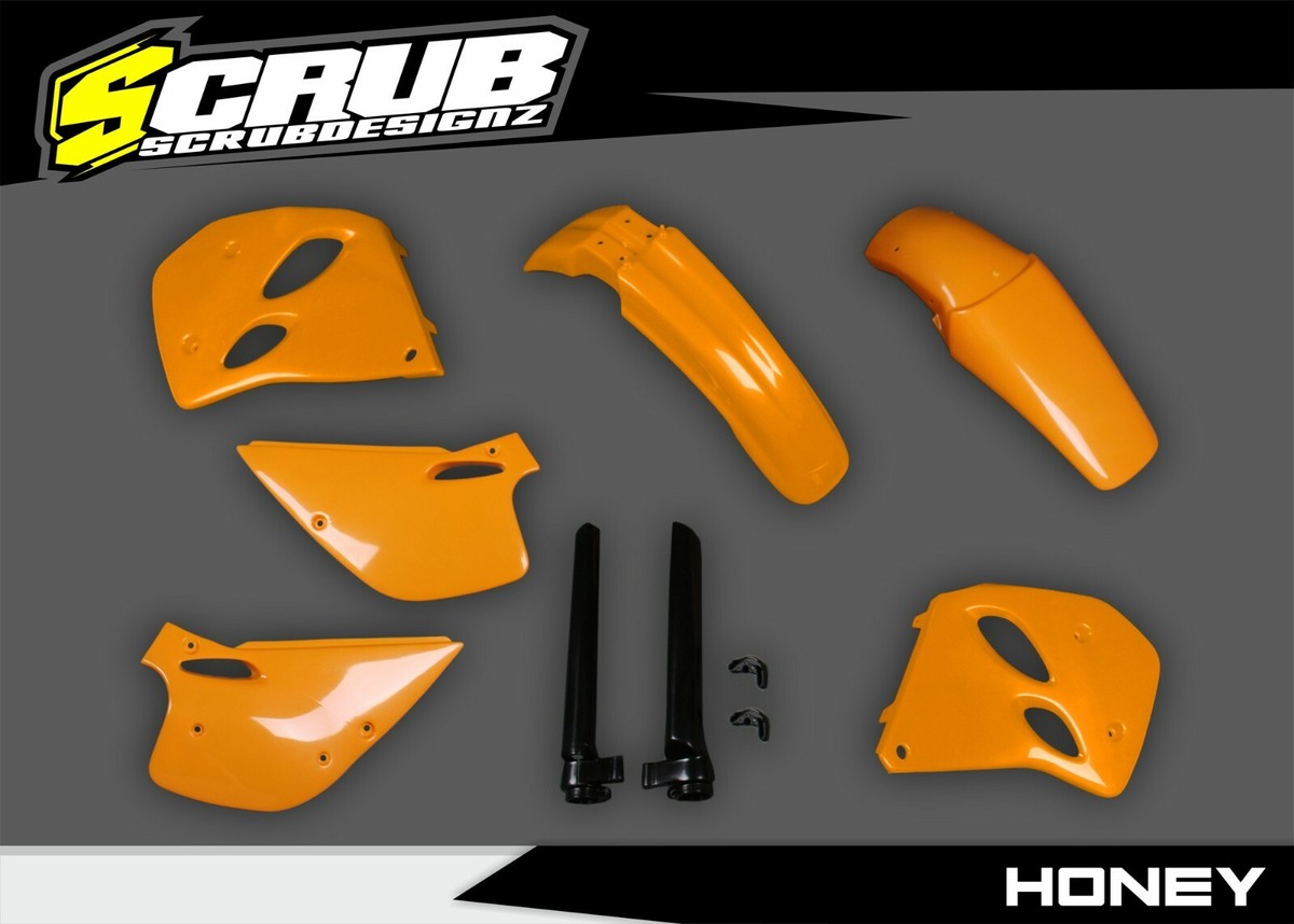 KTM EXC 1993 - 1997 250 300 360 2-Stroke Plastic Kit Honey Orange