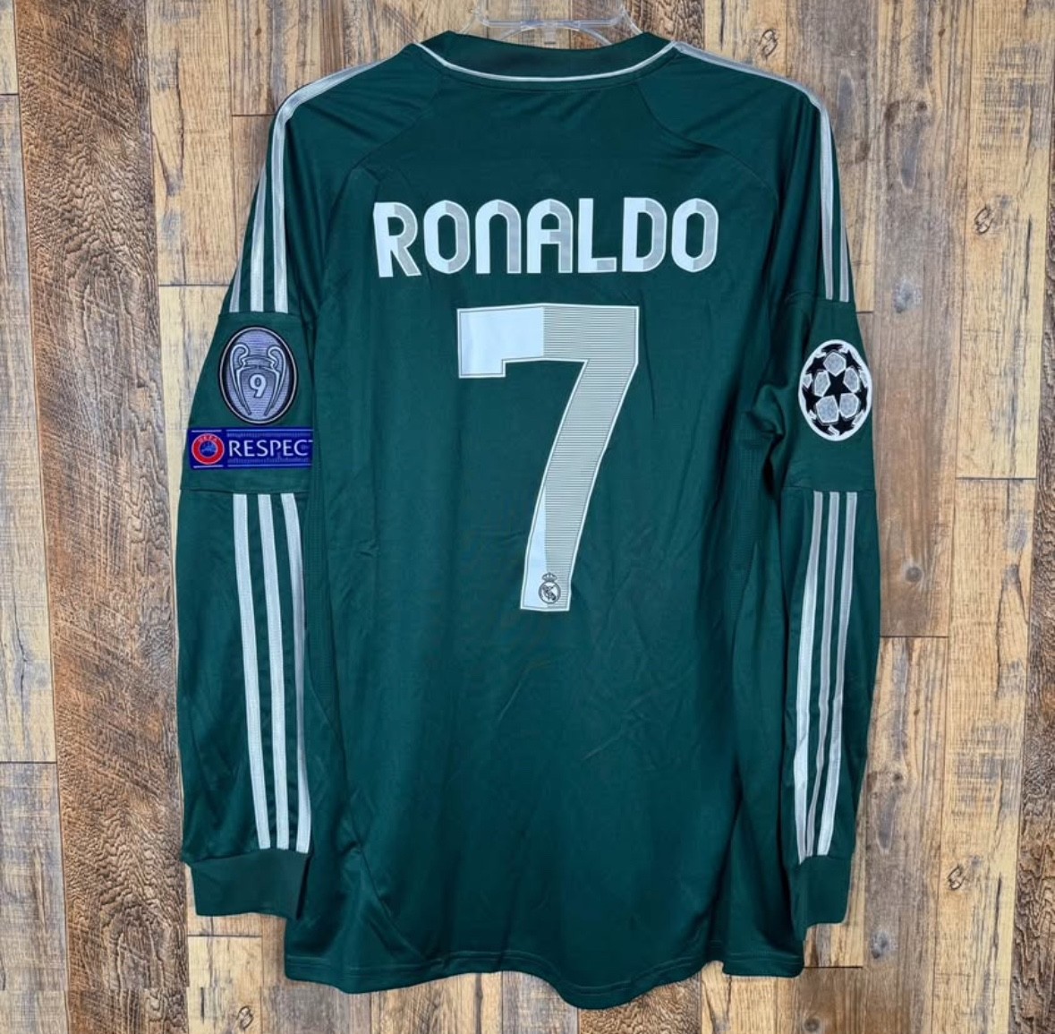 Real Madrid 2012-13 Third Long Sleeve Soccer Jersey Men's M