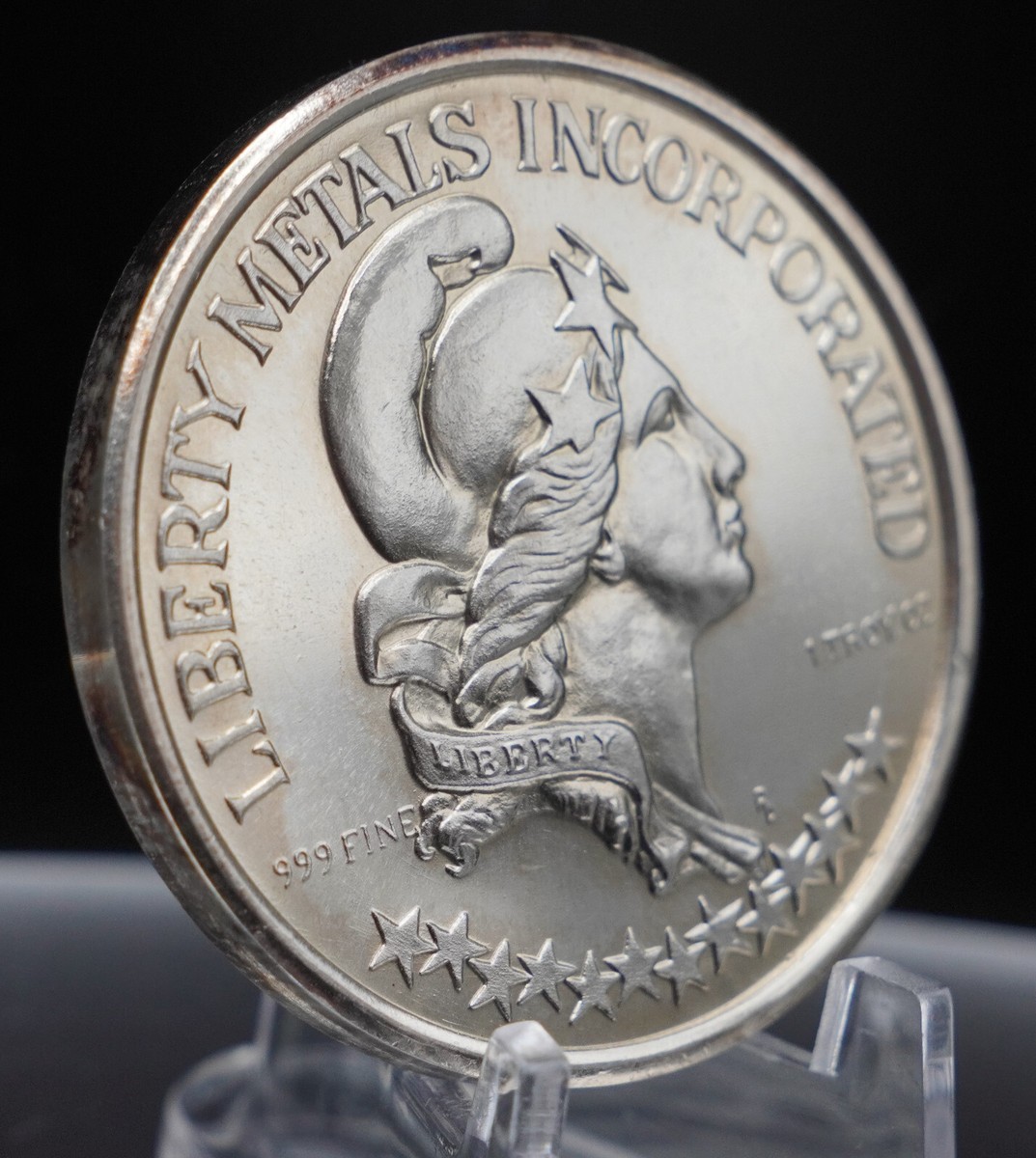 1974 Provo Utah Liberty Metals Incorporated 1oz 999 FINE Silver