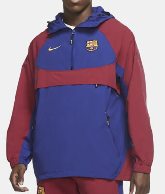 Nike Sz S, FC Barcelona 2019/20 Packable Pullover Convertible