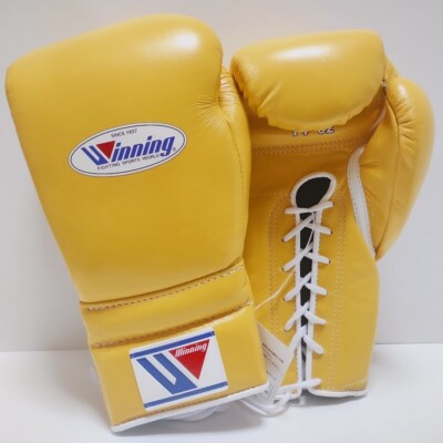 Winning ボクシンググローブ 14 oz 黄色 MS-500 Winning Boxing Gloves