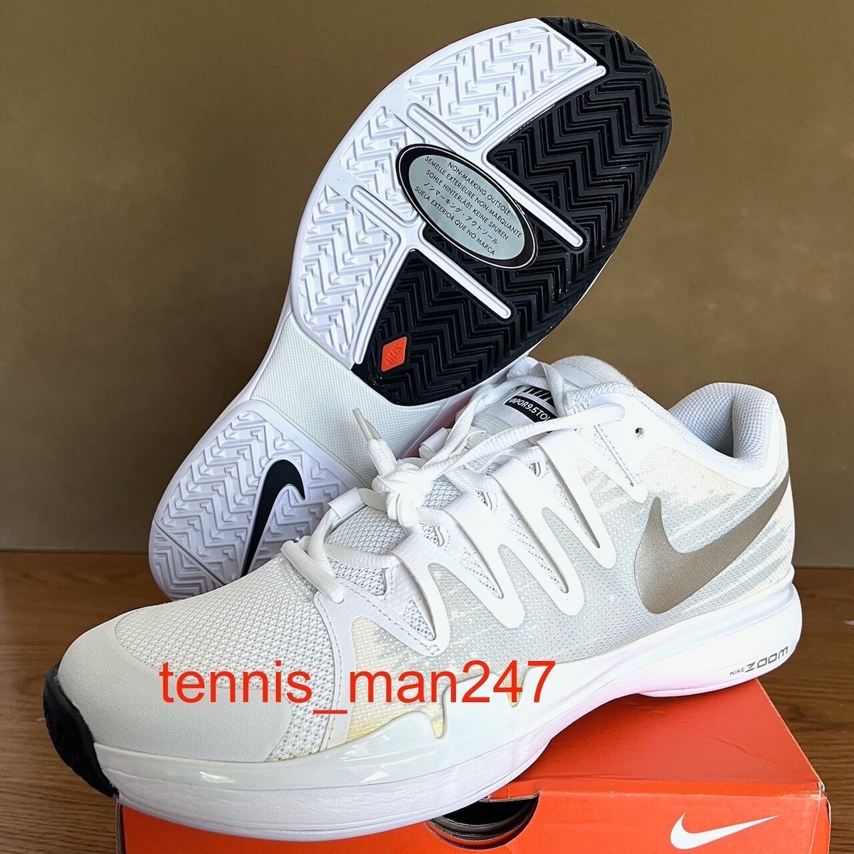 Nike Roger Federer RF 2014 Wimbledon Zoom Vapor 9.5 X ON Nadal