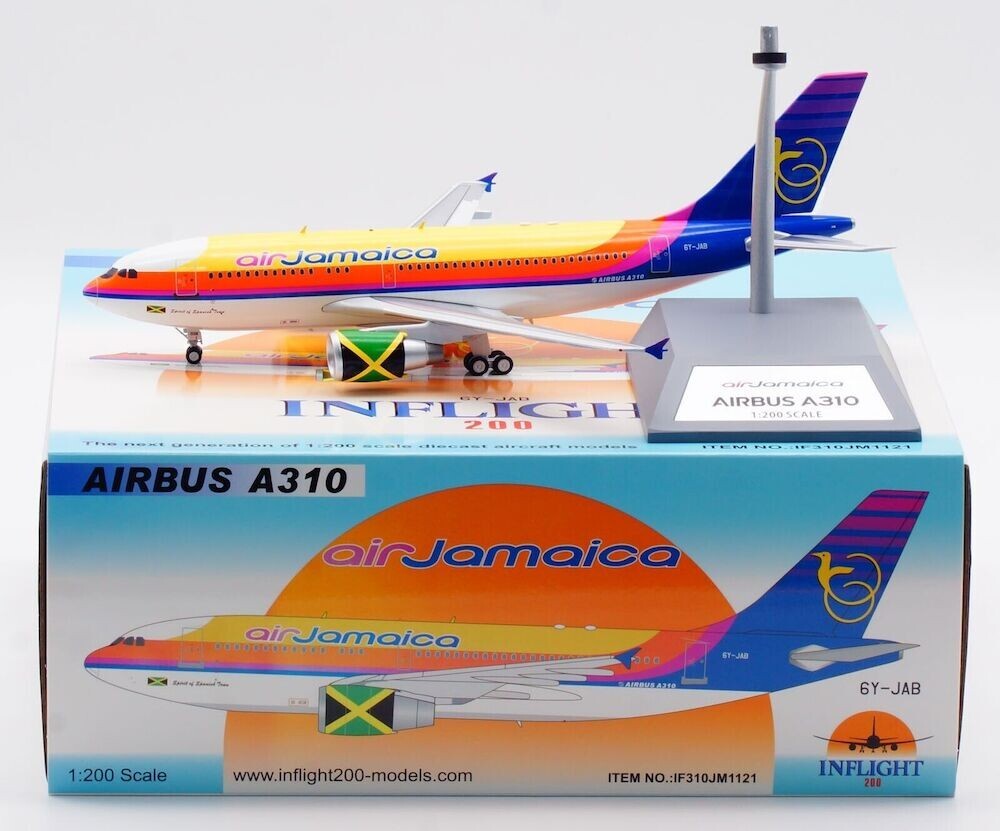 A310-300AIR JAMAICA REG: 6Y-JAB WITH STAND - INFLIGHT 200
