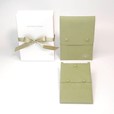 Van cleef & Arpels 10 Motifs 10P Necklace case VCA suede pouch