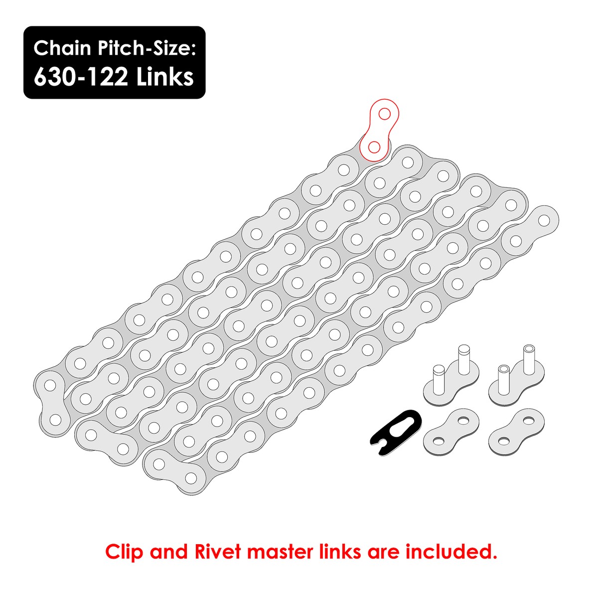 Drive Chain for Kawasaki ZX1000 Ninja ZX-10 1986 1987 (630 Chain