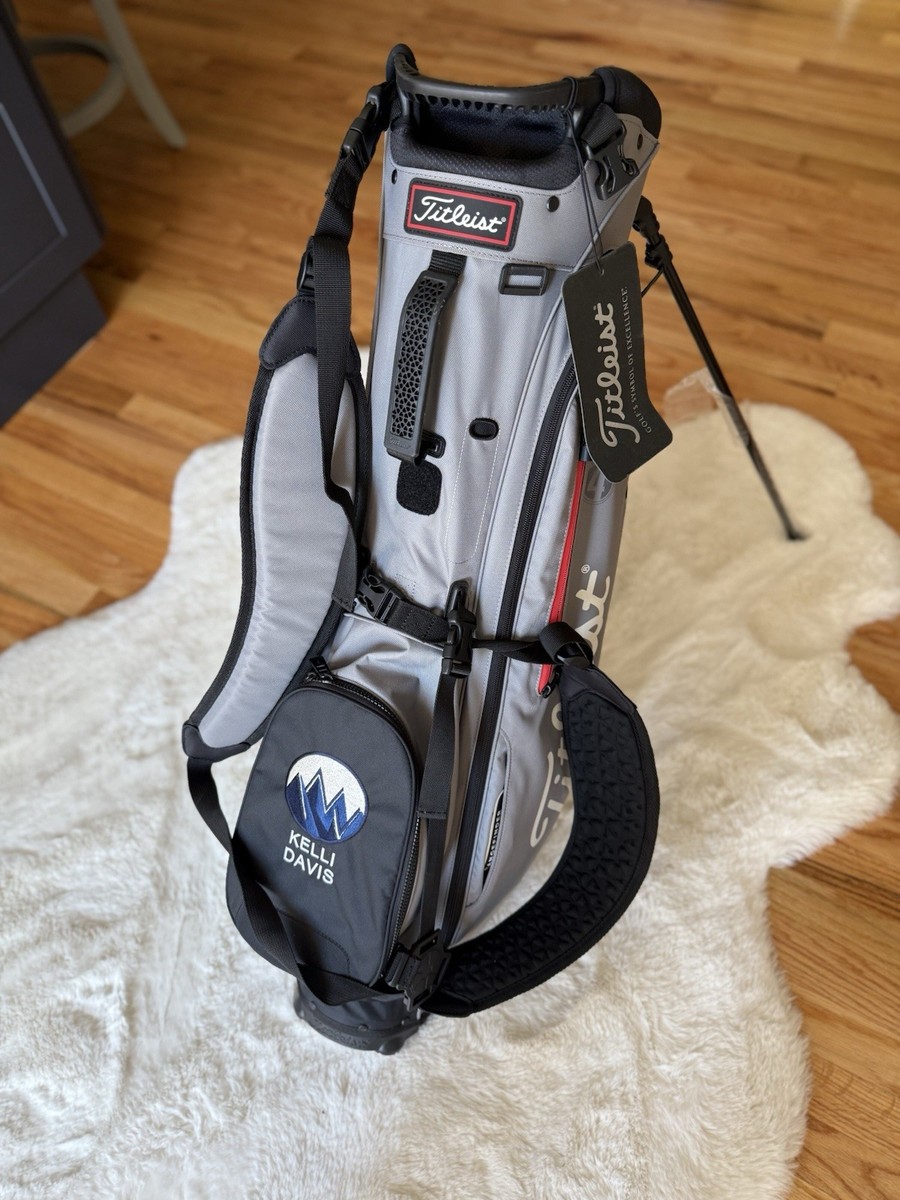 NEW Titleist Premium Stand Golf Bag – Gray/Black/Red, Lightweight