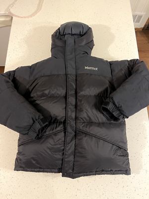 Marmot 8000 Meter Goose Down Himalayan Jacket Coat Medium BAFFLED