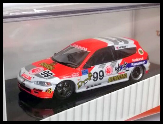 Tarmac Works 1/64 HONDA CIVIC EG6 Group A Racing Idemitsu Motion